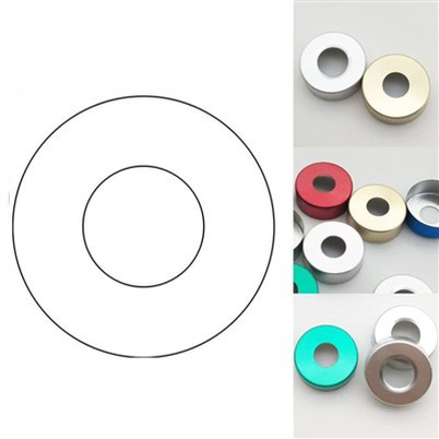 392アルミニウムキャップ20mm中央穴