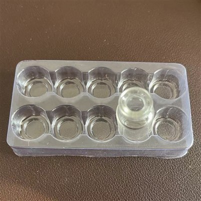 白色バイアル包装ブリスタートレイ