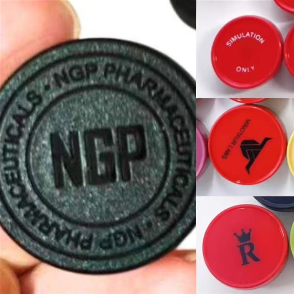 (503) 滅菌 13mm フリップオフ キャップ、ロゴプリント バイアル シール、レッド、1000 個袋